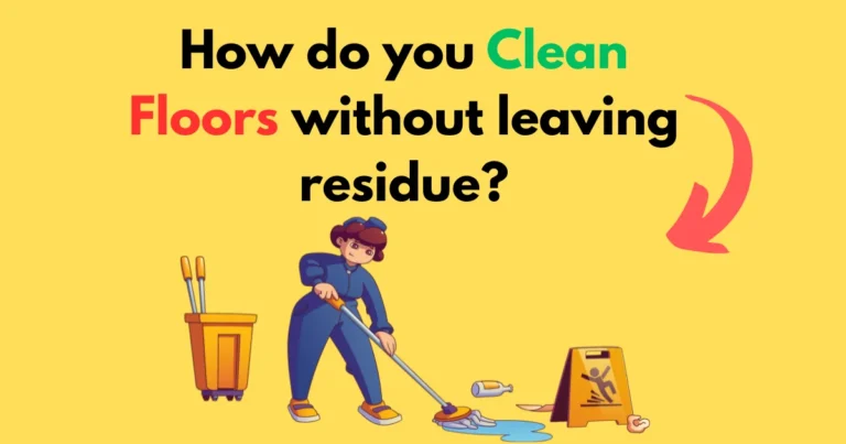 woman achieving residue-free clean floors with correct mopping technique