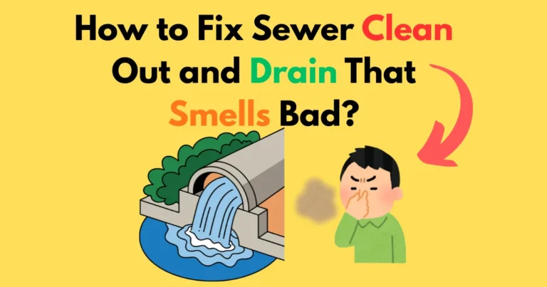How to Fix Sewer Clean Out and Drain That Smells Bad?