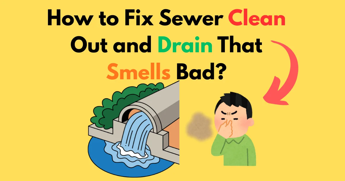 How to Fix Sewer Clean Out and Drain That Smells Bad?