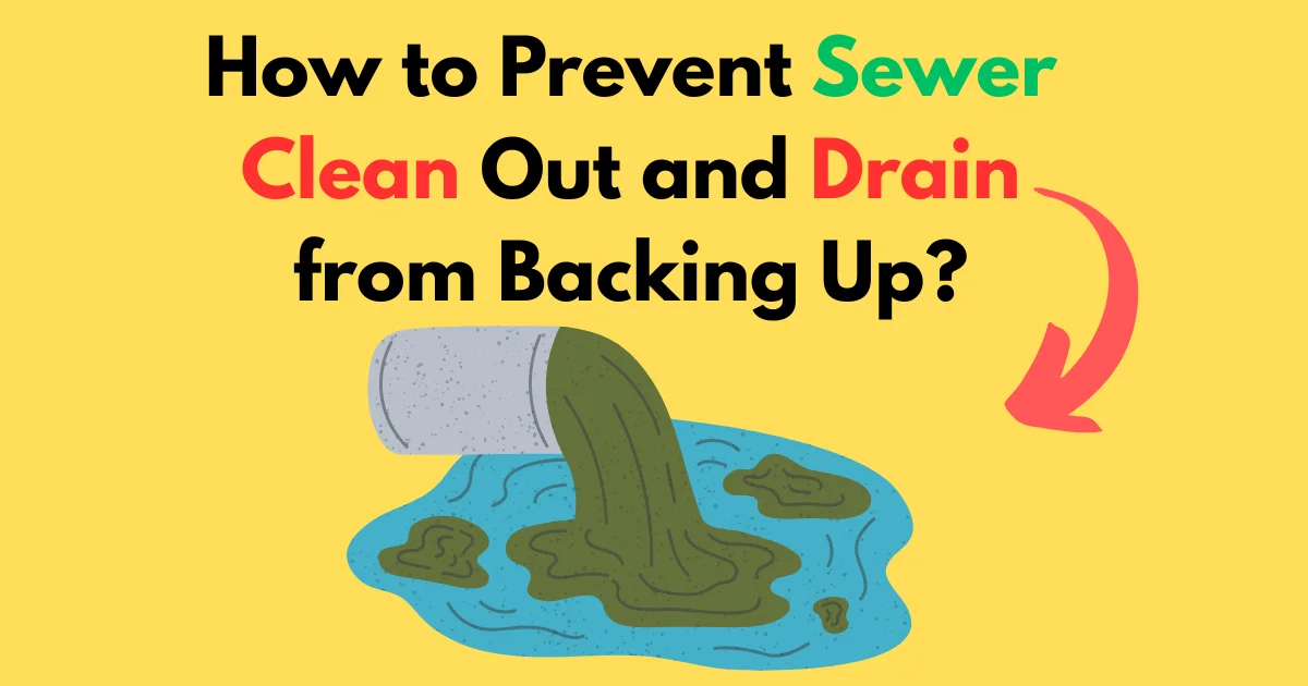 How to Prevent Sewer Clean Out and Drain from Backing Up?