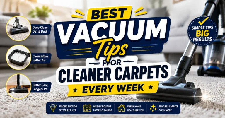 Best Vacuum Tips for Cleaner Carpets Every Week
