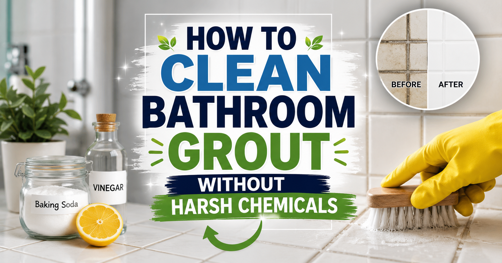 How to Clean Bathroom Grout Without Harsh Chemicals