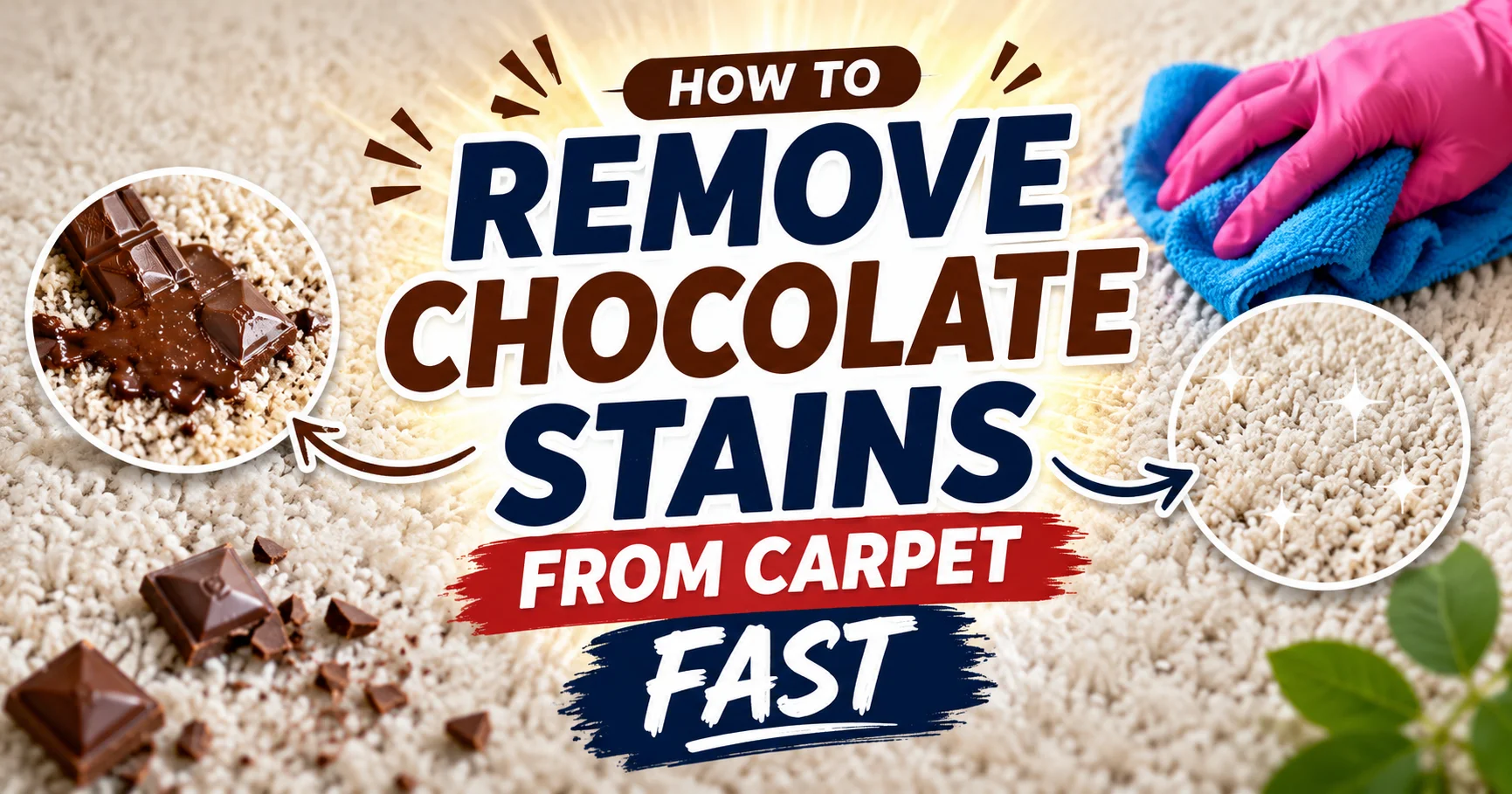 How to Remove Chocolate Stains From Carpet Fast