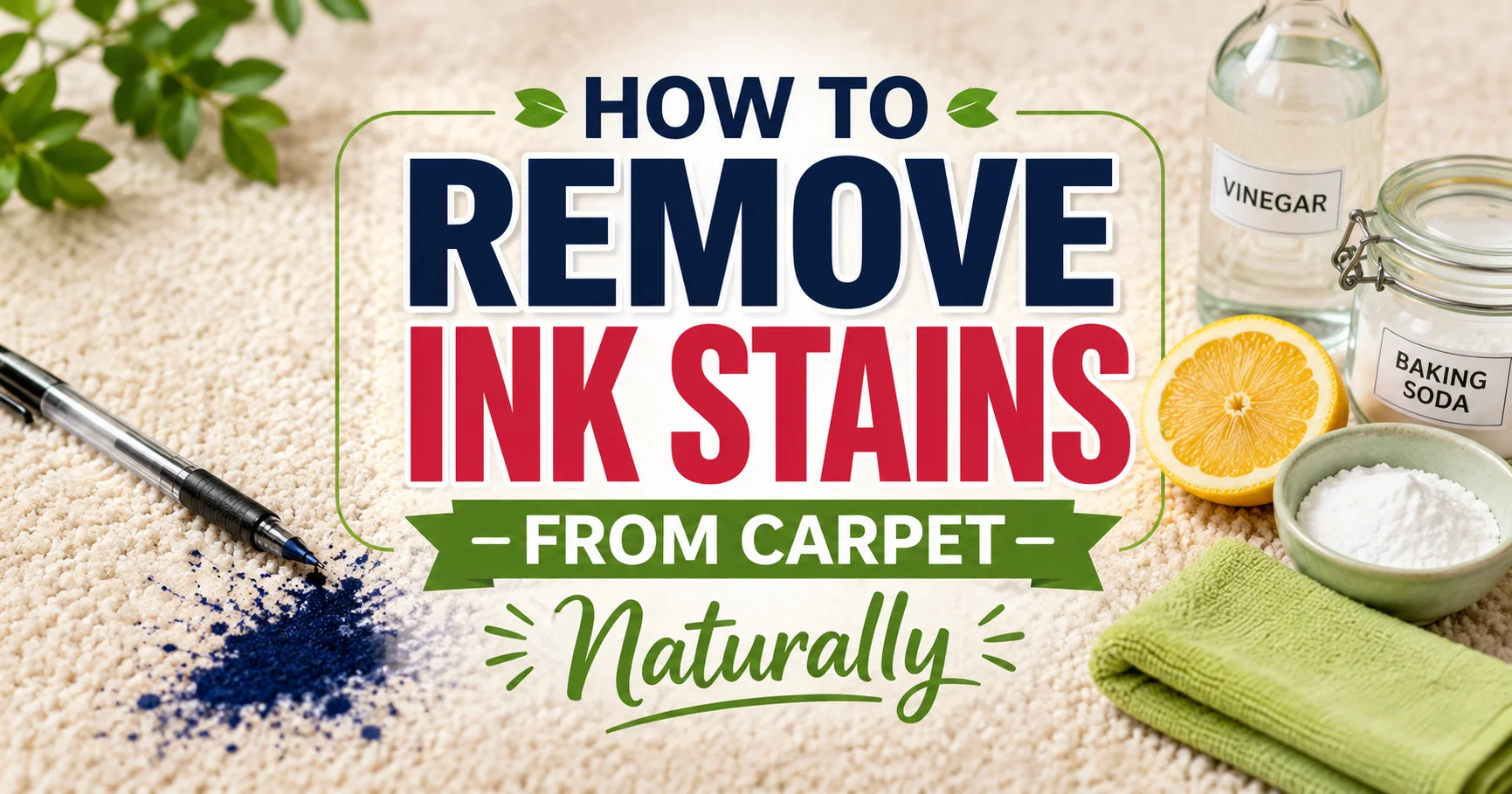 How to Remove Ink Stains From Carpet Naturally