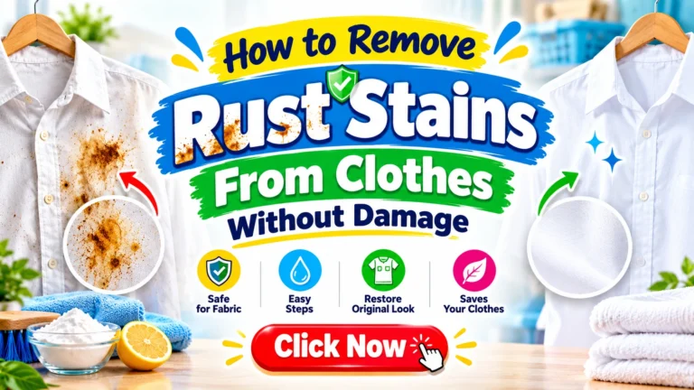 How to Remove Rust Stains From Clothes Without Damage