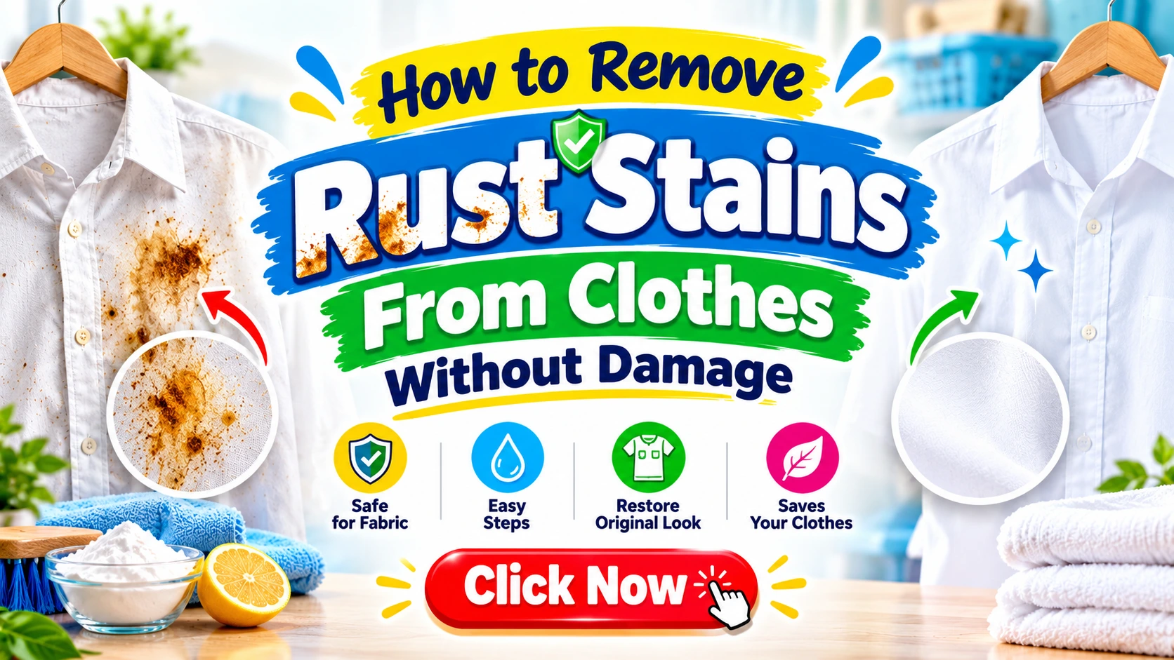 How to Remove Rust Stains From Clothes Without Damage