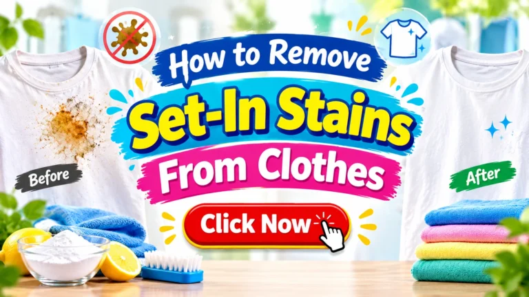How to Remove Set-In Stains From Clothes